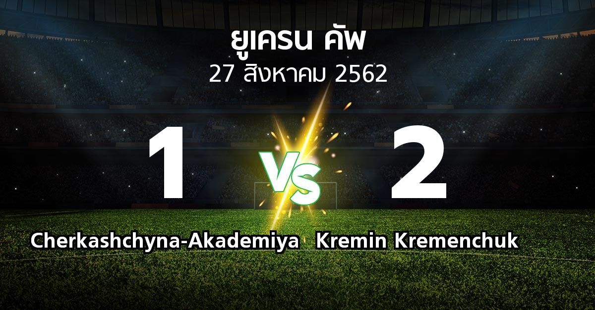 ผลบอล : Cherkashchyna-Akademiya vs Kremin Kremenchuk (ยูเครน-คัพ 2019-2020)