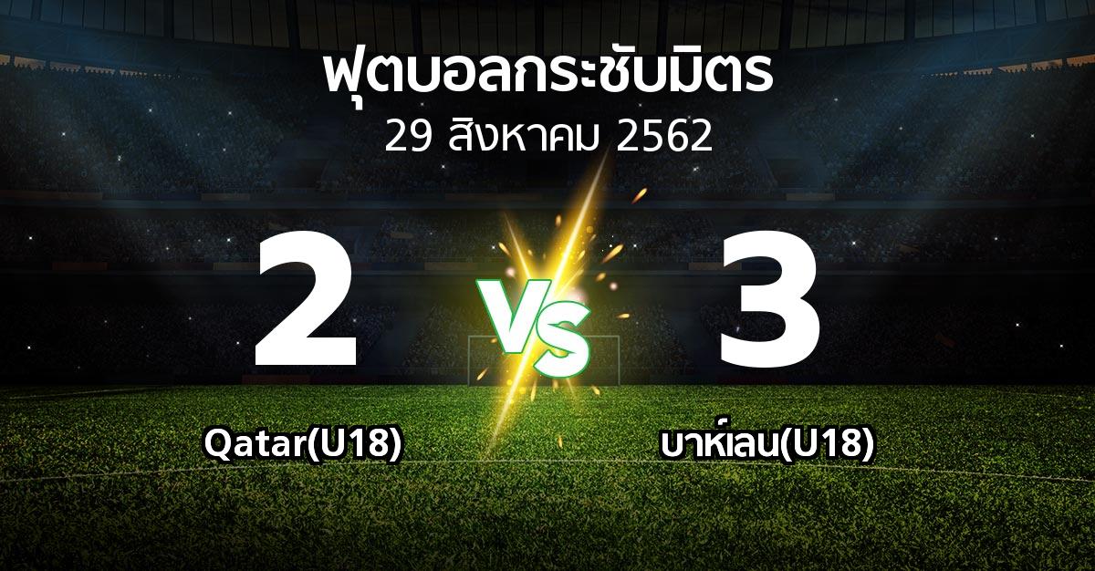 ผลบอล : Qatar(U18) vs บาห์เลน(U18) (ฟุตบอลกระชับมิตร)