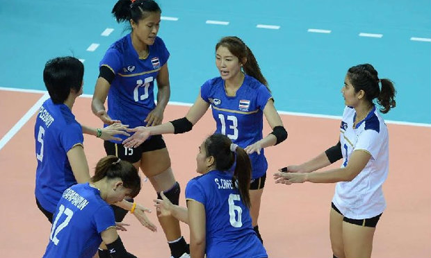 ลูกยางสาวไทย ถล่ม อินเดีย 3-0 เซต ลิ่ว 8 ทีม