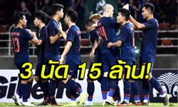 ส่องโบนัสทีมชาติไทย ผ่าน​ 3​ เกมคัดบอลโลก​ รับโบนัสแล้ว 15​ ล้าน​บาท