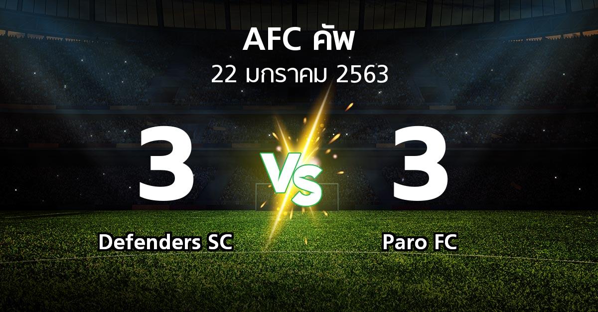 ผลบอล : Defenders SC vs Paro FC (เอเอฟซีคัพ 2020)