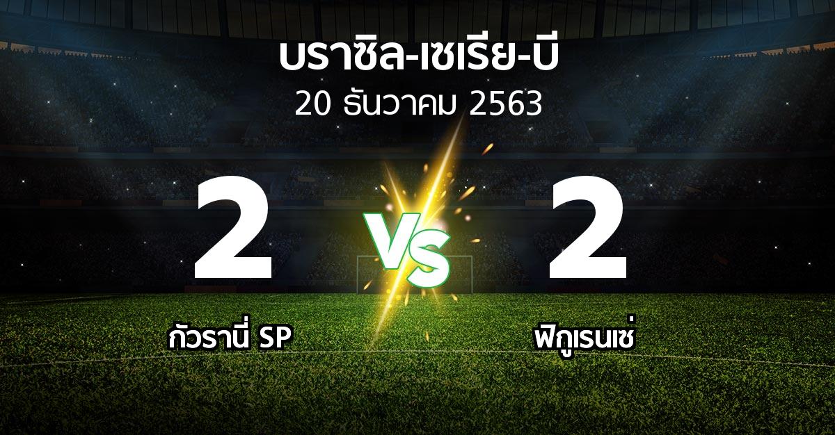 ผลบอล : กัวรานี่ SP vs ฟิกูเรนเซ่ (บราซิล-เซเรีย-บี 2020-2021)