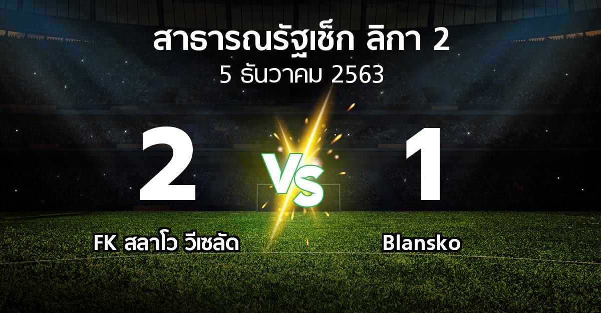 ผลบอล : FK สลาโว วีเซลัด vs Blansko (สาธารณรัฐเช็ก-ลิกา-2 2020-2021)