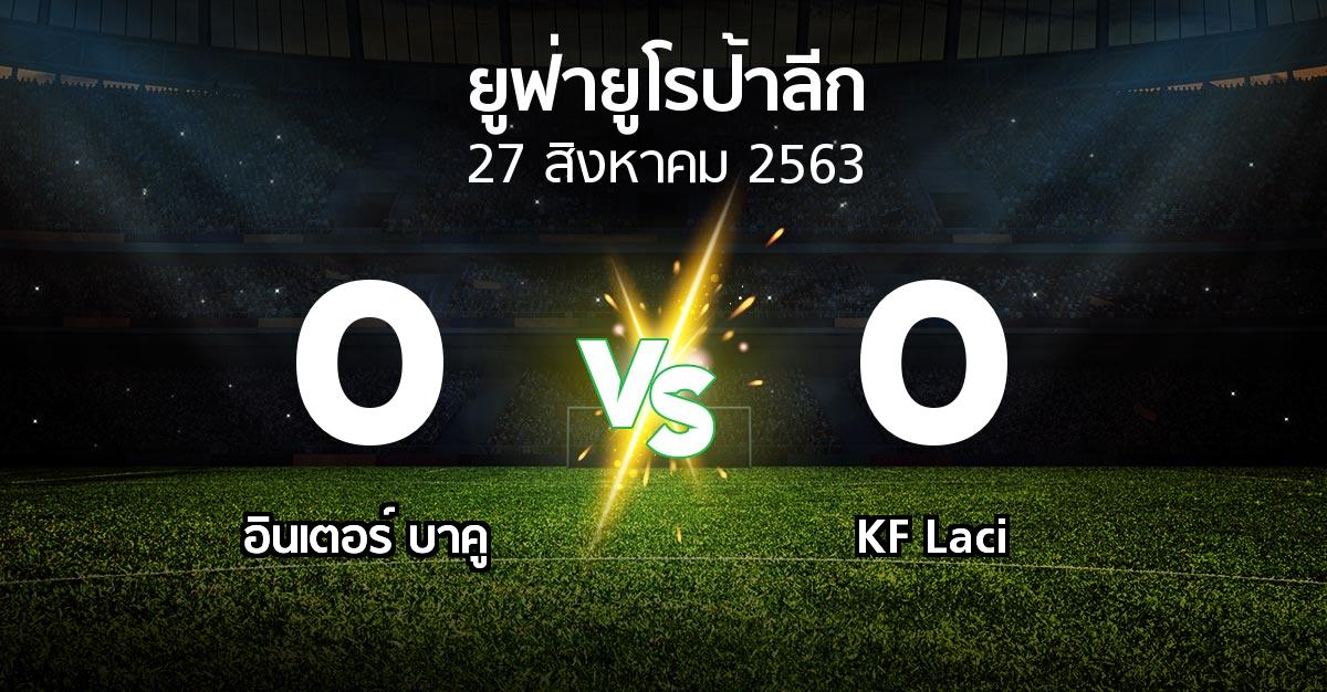 ผลบอล : อินเตอร์ บาคู vs KF Laci (ยูฟ่า ยูโรป้าลีก 2020-2021)
