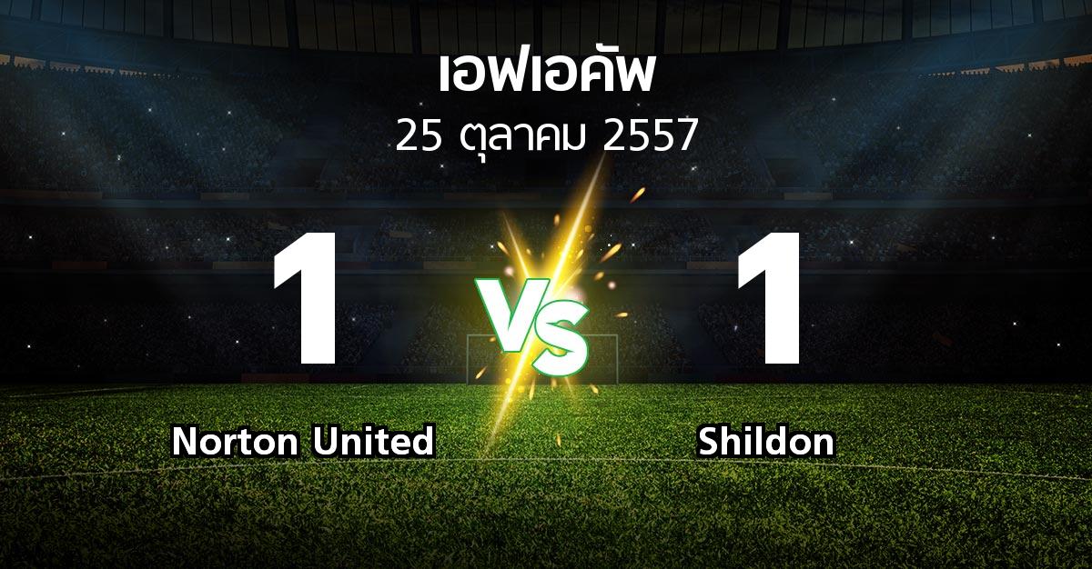 รายงานการแข่งขัน : Norton United vs Shildon (FA cup 2014-2015)