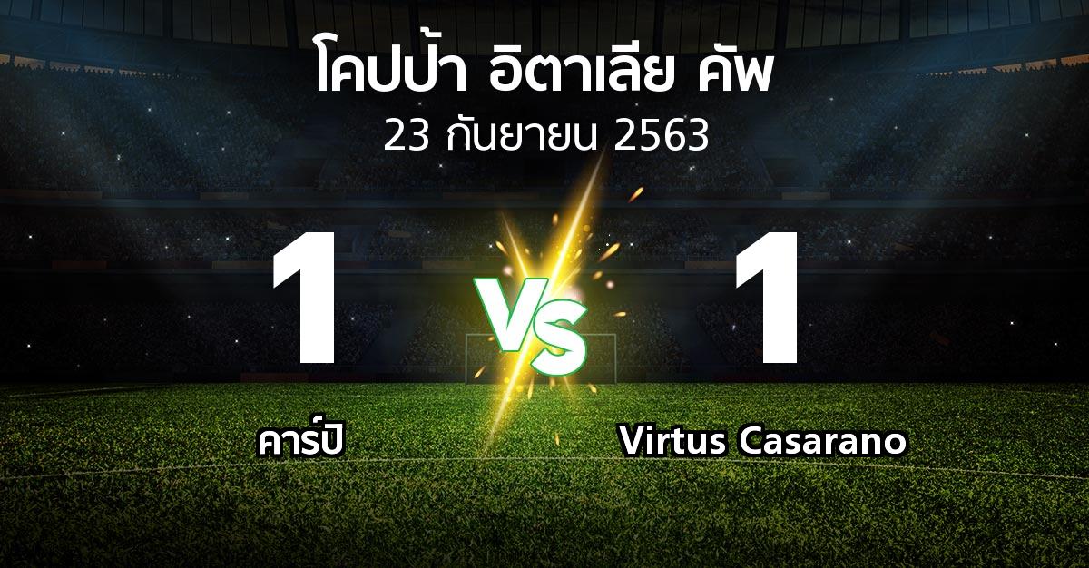 ผลบอล : คาร์ปิ vs Virtus Casarano (โคปป้าอิตาเลียคัพ 2020-2021)