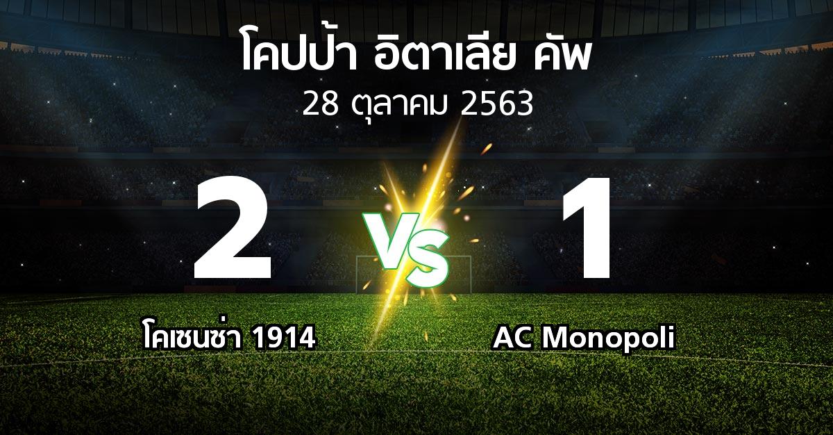 ผลบอล : โคเซนซ่า 1914 vs AC Monopoli (โคปป้าอิตาเลียคัพ 2020-2021)