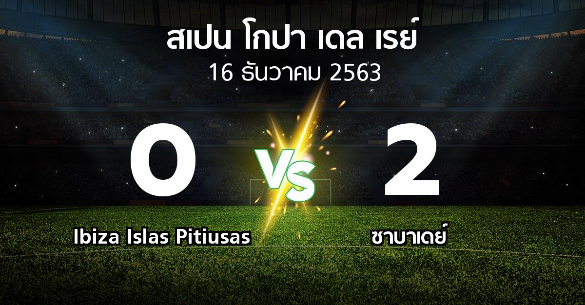 ผลบอล : Ibiza Islas Pitiusas vs ซาบาเดย์ (สเปน-โกปาเดลเรย์ 2020-2021)