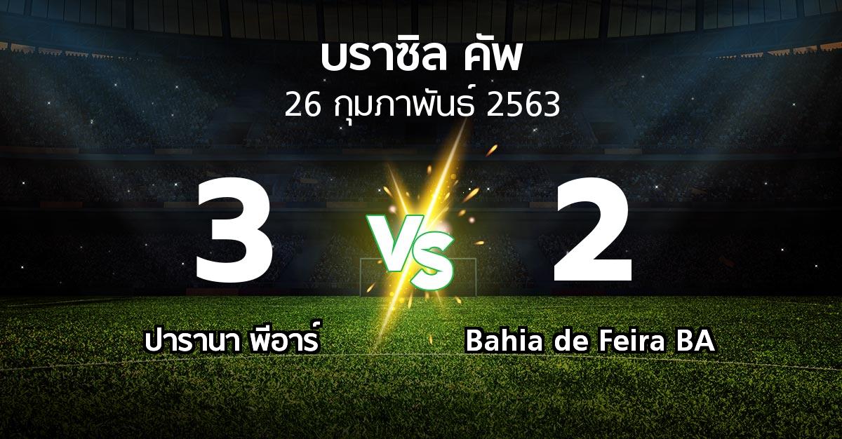 ผลบอล : ปารานา พีอาร์ vs Bahia de Feira BA (บราซิล-คัพ 2020-2021)