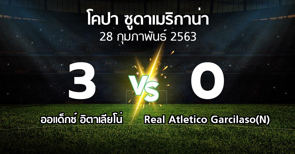 ผลบอล : ออแด็กซ์ อิตาเลียโน่ vs Real Atletico Garcilaso(N) (โคปา-ซูดาเมริกาน่า 2020-2021)