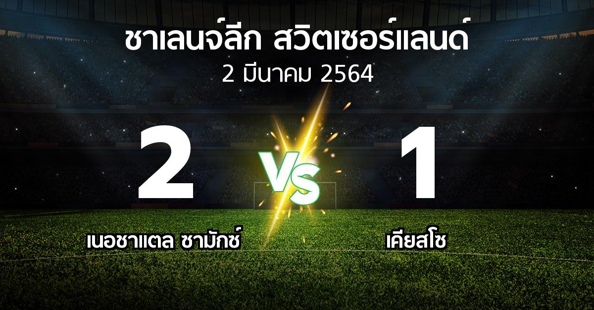 ผลบอล : เนอชาแตล ซามักซ์ vs เคียสโซ (ชาเลนจ์-ลีก-สวิตเซอร์แลนด์ 2020-2021)