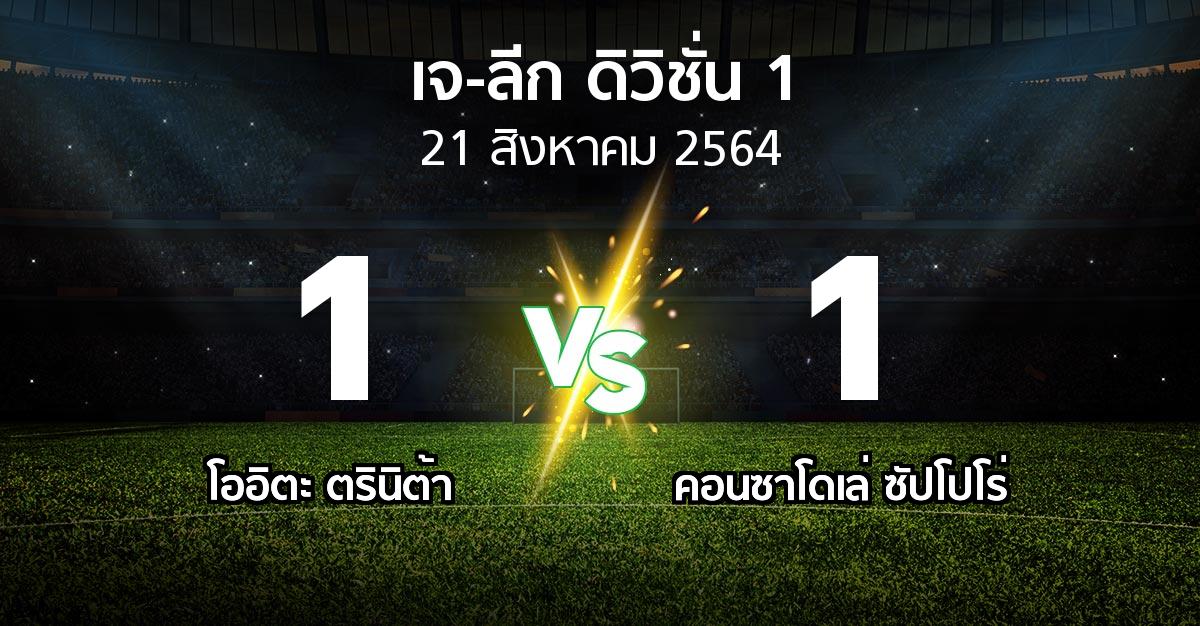 ผลบอล : โออิตะ ตรินิต้า vs คอนซาโดเล่ ซัปโปโร่ (เจ-ลีก ดิวิชั่น 1 2021)