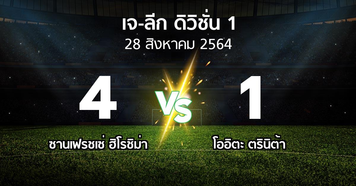 ผลบอล : ซานเฟรชเซ่ ฮิโรชิม่า vs โออิตะ ตรินิต้า (เจ-ลีก ดิวิชั่น 1 2021)