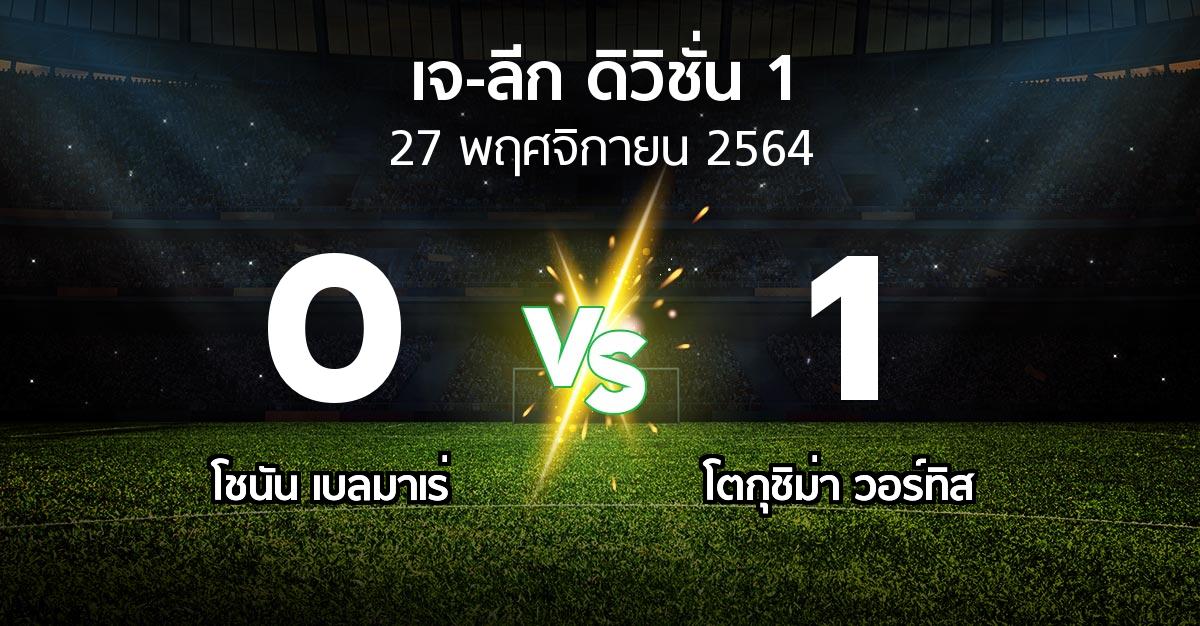 ผลบอล : โชนัน เบลมาเร่ vs โตกุชิม่า วอร์ทิส (เจ-ลีก ดิวิชั่น 1 2021)