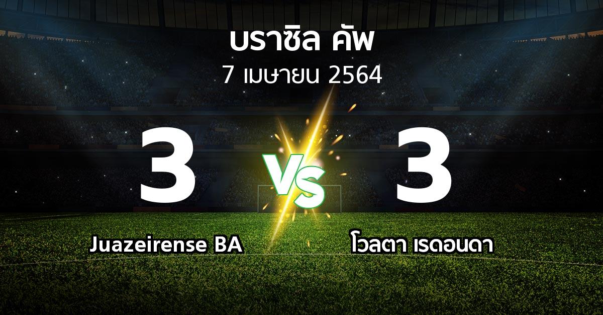 ผลบอล : Juazeirense BA vs โวลตา เรดอนดา (บราซิล-คัพ 2021)