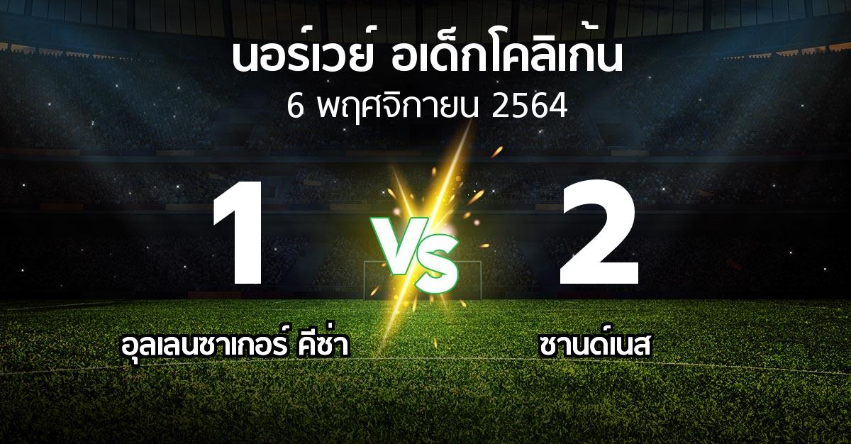 ผลบอล : อุลเลนซาเกอร์ คีซ่า vs ซานด์เนส (นอร์เวย์-อเด็กโคลิเก้น 2021)