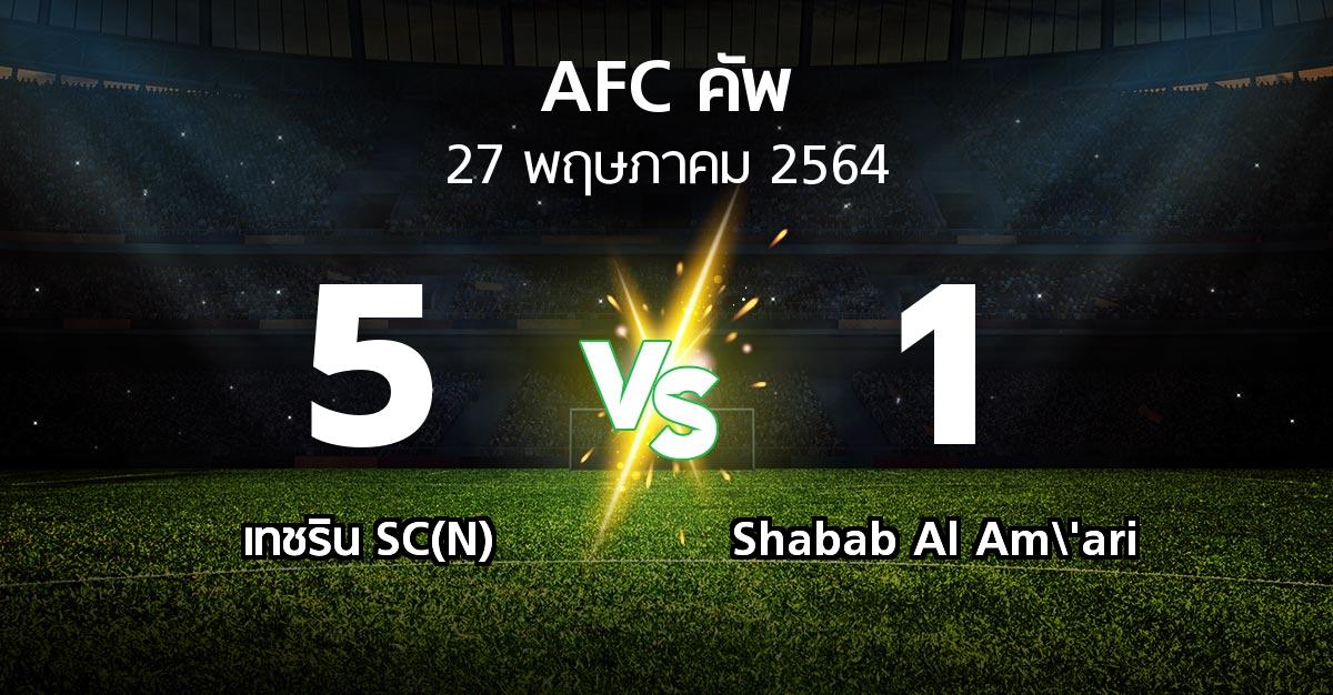ผลบอล : เทชริน SC(N) vs Shabab Al Am\'ari (เอเอฟซีคัพ 2021)