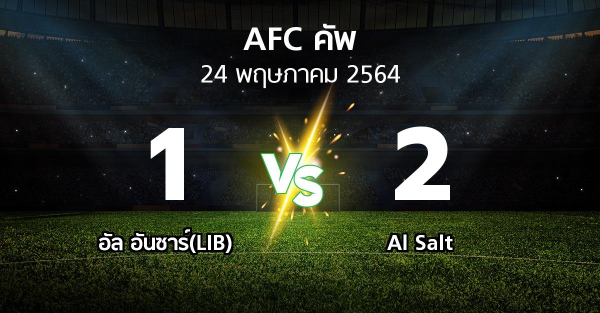 ผลบอล : อัล อันซาร์(LIB) vs Al Salt (เอเอฟซีคัพ 2021)
