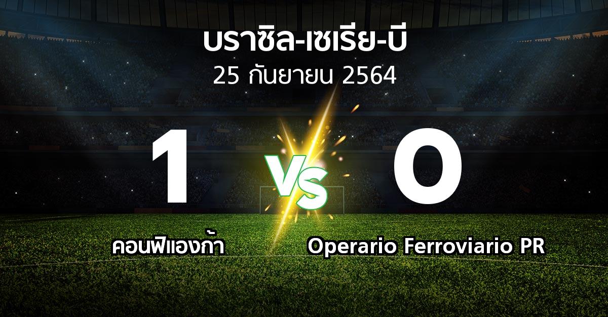 ผลบอล : คอนฟิแองก้า vs Operario Ferroviario PR (บราซิล-เซเรีย-บี 2021)