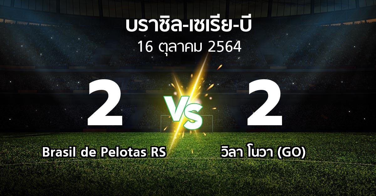 ผลบอล : Brasil de Pelotas RS vs วิลา โนวา (GO) (บราซิล-เซเรีย-บี 2021)