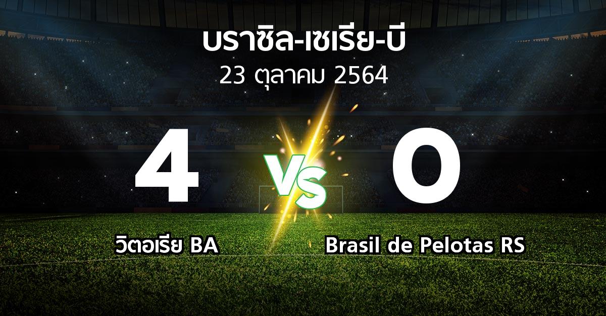 ผลบอล : วิตอเรีย BA vs Brasil de Pelotas RS (บราซิล-เซเรีย-บี 2021)