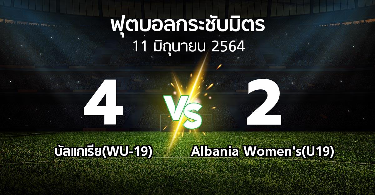 ผลบอล : บัลแกเรีย(WU-19) vs Albania Women's(U19) (ฟุตบอลกระชับมิตร)