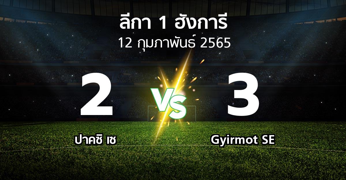 ผลบอล : ปาคซิ เซ vs Gyirmot SE (ลีกา-1-ฮังการี 2021-2022)