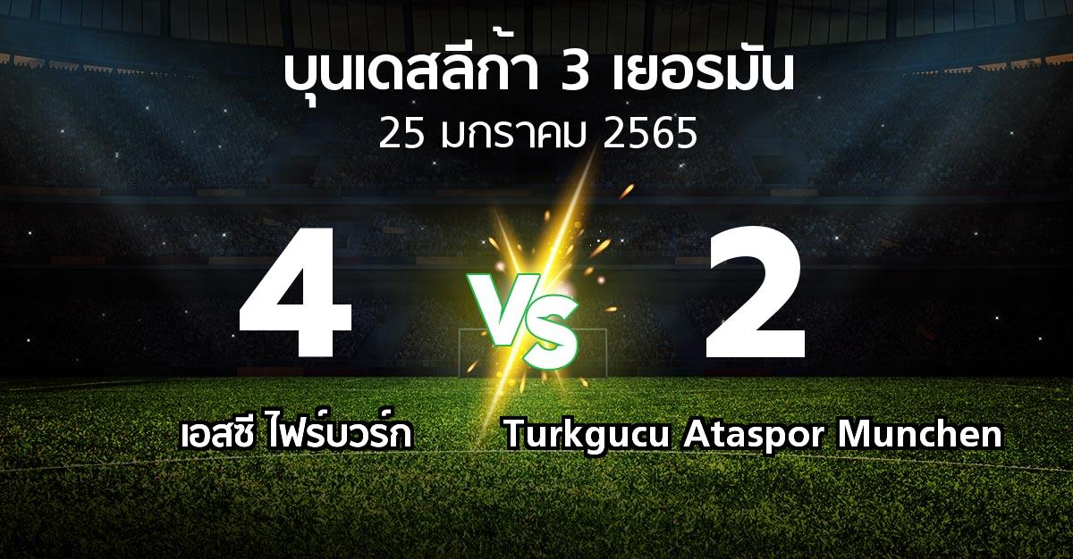 ผลบอล : เอสซี ไฟร์บวร์ก vs Turkgucu Ataspor Munchen (บุนเดสลีก้า-3-เยอรมัน 2021-2022)