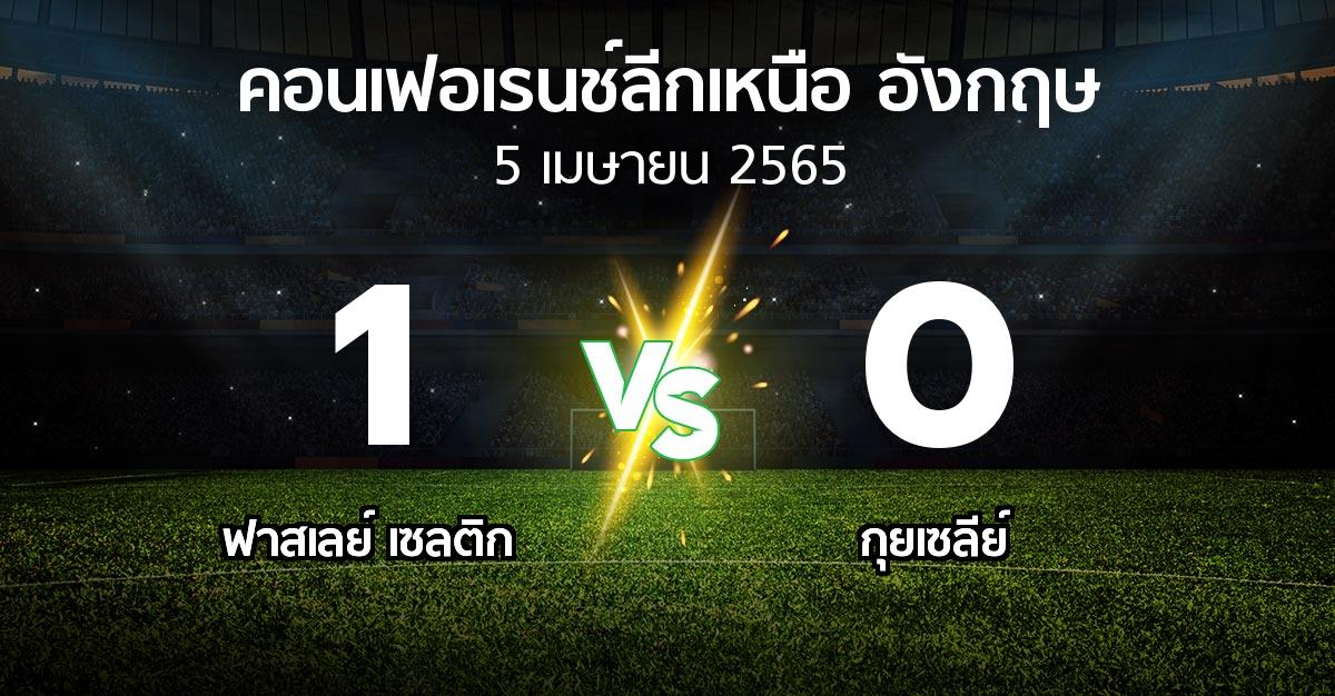 ผลบอล : ฟาสเลย์ เซลติก vs กุยเซลีย์ (คอนเฟอเรนช์ลีกเหนืออังกฤษ 2021-2022)