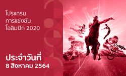 โปรแกรมการแข่งขันกีฬาโอลิมปิก 2020 ประจำวันที่ 8 สิงหาคม 2564