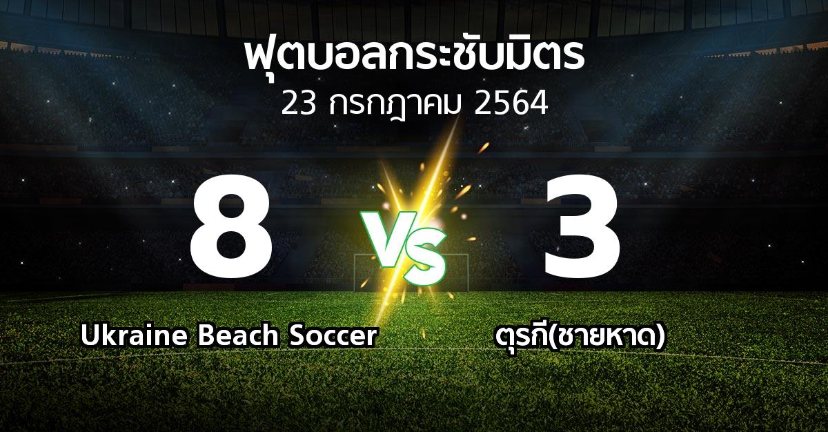 ผลบอล : Ukraine Beach Soccer vs ตุรกี(ชายหาด) (ฟุตบอลกระชับมิตร)