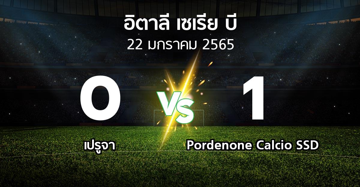 ผลบอล : เปรูจา vs Pordenone Calcio SSD (อิตาลี-เซเรีย-บี 2021-2022)