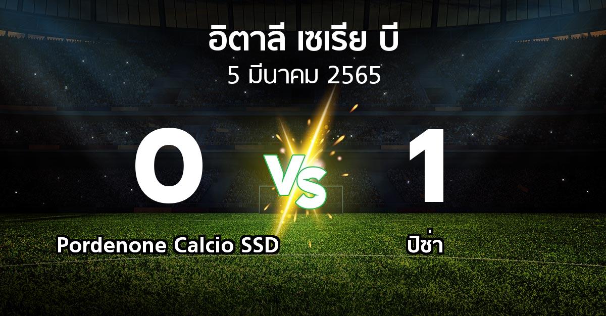 ผลบอล : Pordenone Calcio SSD vs ปิซ่า (อิตาลี-เซเรีย-บี 2021-2022)