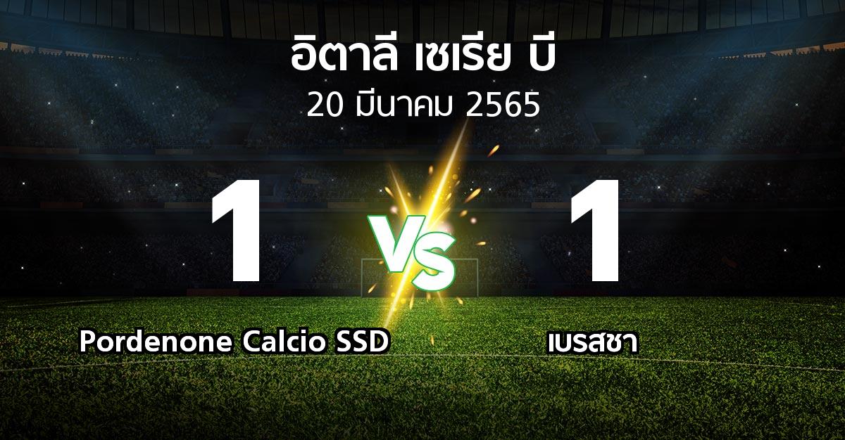 ผลบอล : Pordenone Calcio SSD vs เบรสชา (อิตาลี-เซเรีย-บี 2021-2022)