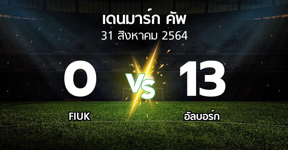 ผลบอล : FIUK vs อัลบอร์ก (เดนมาร์ก-คัพ 2021-2022)