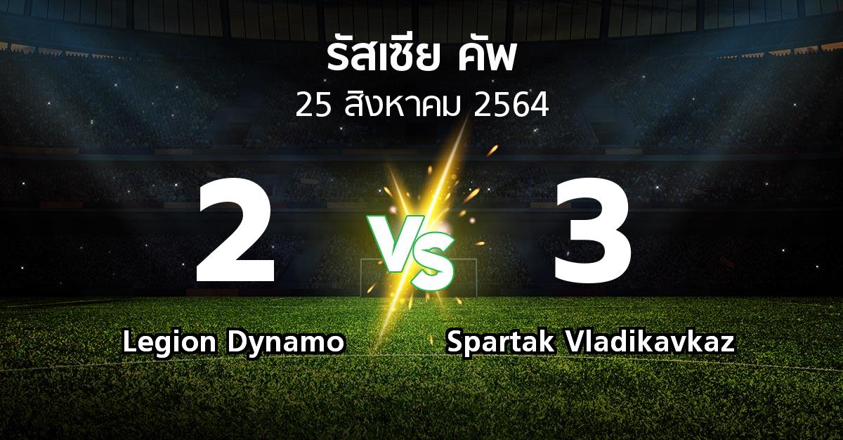 ผลบอล : Legion Dynamo vs Spartak Vladikavkaz (รัสเซีย-คัพ 2021-2022)