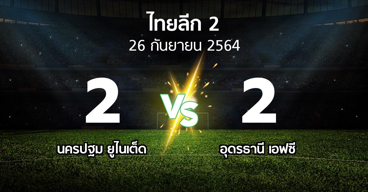 ผลบอล : นครปฐม ยูไนเต็ด vs อุดรธานี เอฟซี (ไทยลีก 2 2021-2022)