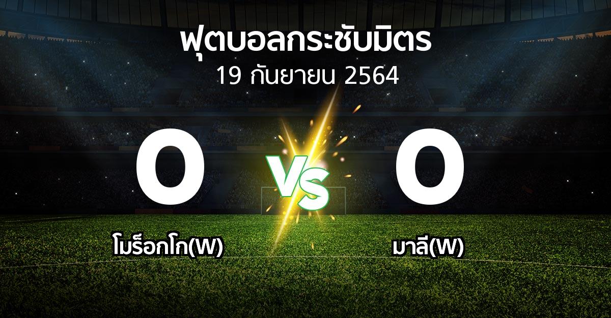 ผลบอล : โมร็อกโก(W) vs มาลี(W) (ฟุตบอลกระชับมิตร)