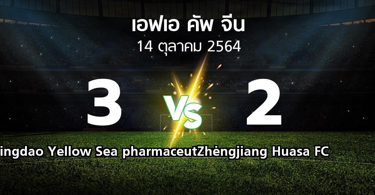 ผลบอล : Qingdao Yellow Sea pharmaceutical vs Zhengjiang Huasa FC (เอฟเอ-คัพ-จีน 2021)