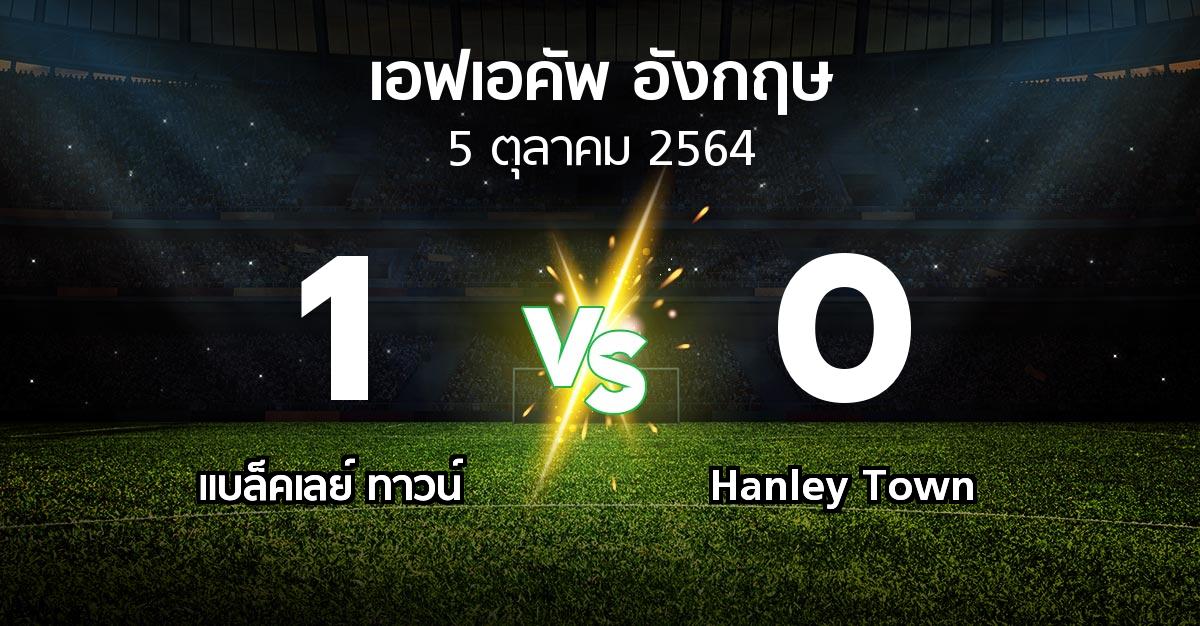 ผลบอล : แบล็คเลย์ ทาวน์ vs Hanley Town (เอฟเอ คัพ 2021-2022)