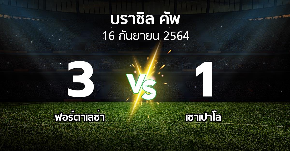 ผลบอล : ฟอร์ตาเลซ่า vs เซาเปาโล (บราซิล-คัพ 2021)