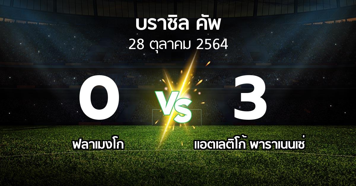 ผลบอล : ฟลาเมงโก vs แอตเลติโก้ พาราเนนเซ่ (บราซิล-คัพ 2021)