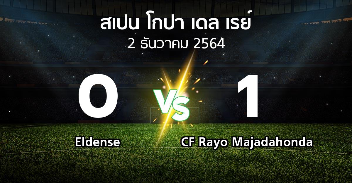 ผลบอล : Eldense vs CF Rayo Majadahonda (สเปน-โกปาเดลเรย์ 2021-2022)