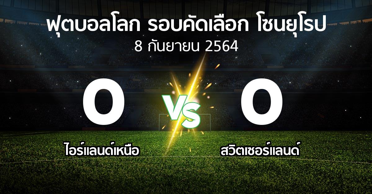 ผลบอล : ไอร์แลนด์เหนือ vs สวิตเซอร์แลนด์ (ฟุตบอลโลก-รอบคัดเลือก-โซนยุโรป 2021-2022)