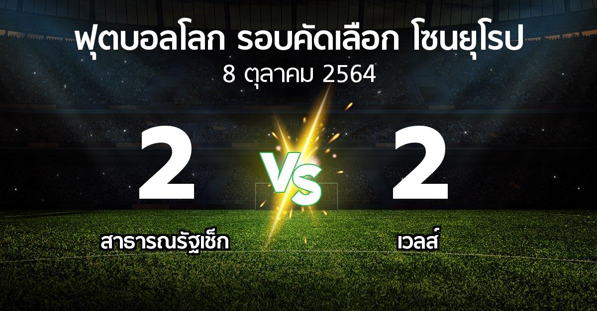 ผลบอล : สาธารณรัฐเช็ก vs เวลส์ (ฟุตบอลโลก-รอบคัดเลือก-โซนยุโรป 2021-2022)