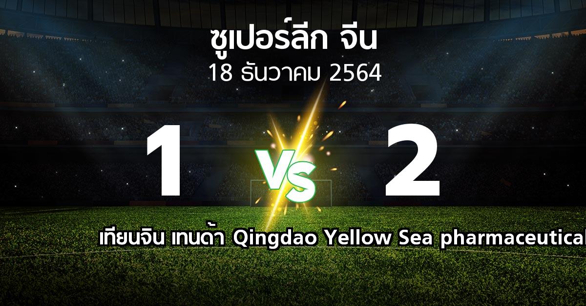 ผลบอล : เทียนจิน เทนด้า vs Qingdao Yellow Sea pharmaceutical (ซูเปอร์ลีกจีน 2021-2022)