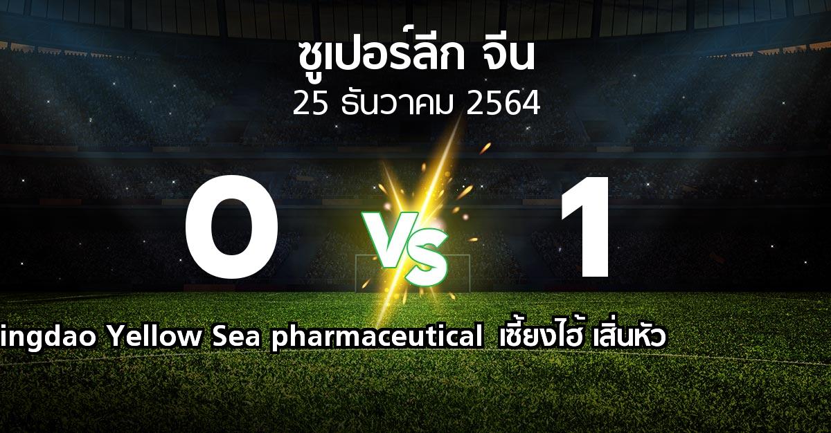 ผลบอล : Qingdao Yellow Sea pharmaceutical vs เซี้ยงไฮ้ เสิ่นหัว (ซูเปอร์ลีกจีน 2021-2022)