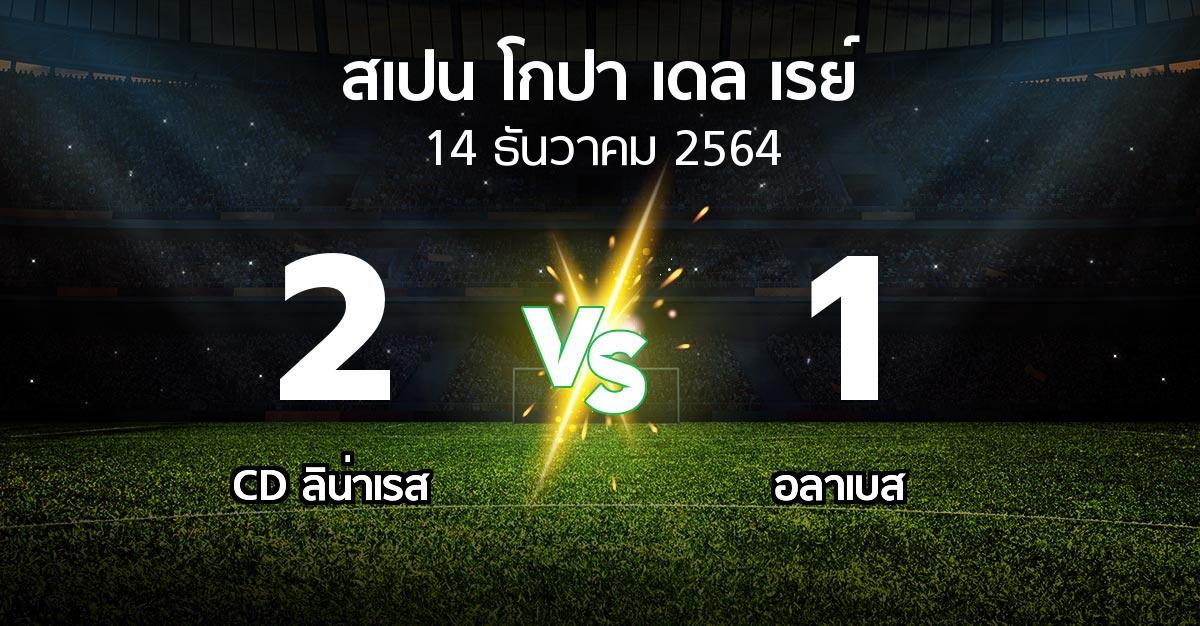 ผลบอล : CD ลิน่าเรส vs อลาเบส (สเปน-โกปาเดลเรย์ 2021-2022)