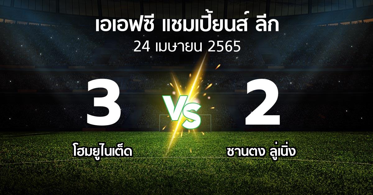 ผลบอล : โฮมยูไนเต็ด vs ซานตง ลู่เนิ่ง (เอเอฟซีแชมเปี้ยนส์ลีก 2022)