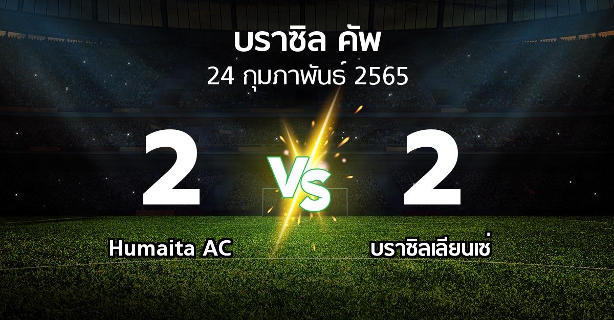 ผลบอล : Humaita AC vs บราซิลเลียนเซ่ (บราซิล-คัพ 2022)